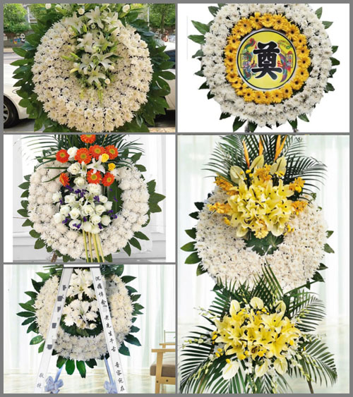 湖北咸宁市赤壁市余家桥乡光荣桥村花圈速递